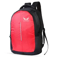 SIVACCHI 30 L Casual Backpack / Waterproof backpack / School Bag / Unisex Travel Backpack fits upto 15.6 inch laptop (Red)-thumb1