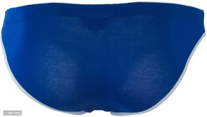 Stylish Blue Polyester Solid Thongs For Men-thumb5