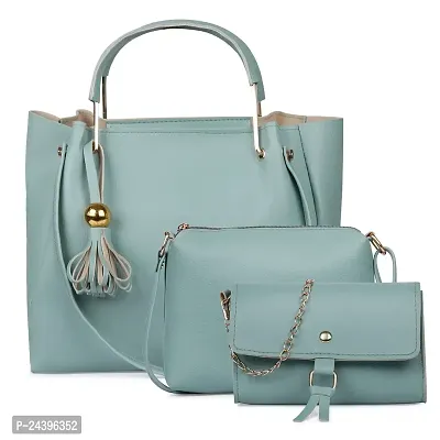 SIVACCHI Synthetic Leather Women's Latest Shoulder Handbag (Sea Green)