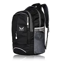 Sivacchi Casual Trending Waterproof Laptop Bag Backpack For Men Women (Black)-thumb2