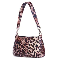 SIVACCHI TigerPrinted Women's Latest Shoulder Handbag (Dark Brown)-thumb1