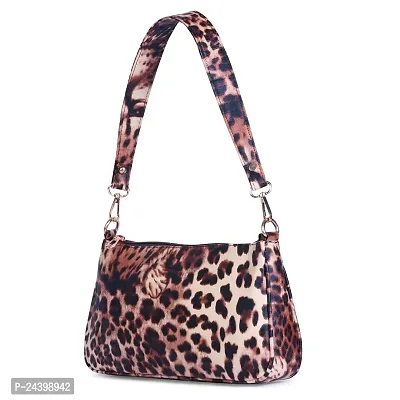 SIVACCHI TigerPrinted Women's Latest Shoulder Handbag (Dark Brown)-thumb2