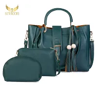 SIVACCHI Leather Women's Latest Shoulder Handbag (Green)-thumb1