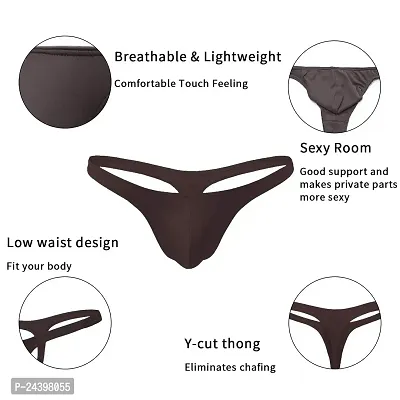 SIVACCHI Solid Ultra Soft Waistband Innerwear Brief for Men's-thumb2