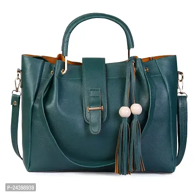 SIVACCHI Leather Women's Latest Shoulder Handbag (Green)-thumb0