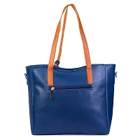 SIVACCHI Women's Latest Leather Shoulder Handbag - Blue-thumb3