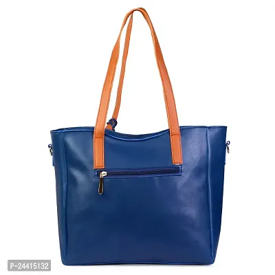 SIVACCHI Women's Latest Leather Shoulder Handbag - Blue-thumb4