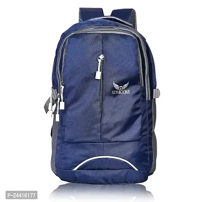 Sivacchi Casual Trending Waterproof Laptop Bag Backpack For Men Women (Navy Blue)