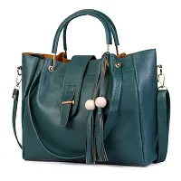 SIVACCHI Leather Women's Latest Shoulder Handbag (Green)-thumb2
