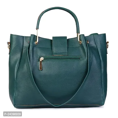 SIVACCHI Leather Women's Latest Shoulder Handbag (Green)-thumb5