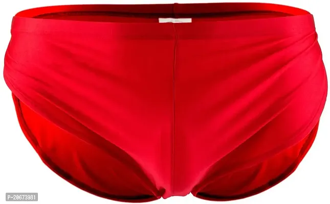 Stylish Red Polyester Solid Thongs For Men-thumb5