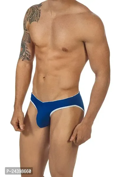 SIVACCHI Solid Extra Soft Waistband Innerwear Brief for Men's-thumb0