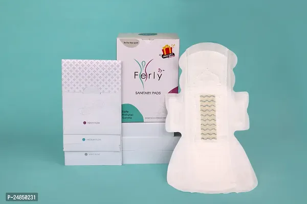 Ferly Ultra-Safe Sanitary Pads For Women | 36 Ultra Thin Pads | Pack of 3:- Medium Flow-XL | Safe on Skin | Toxic-Free  Rash-Free | Unscented | Leakproof | With Secure Shield Covers-thumb5