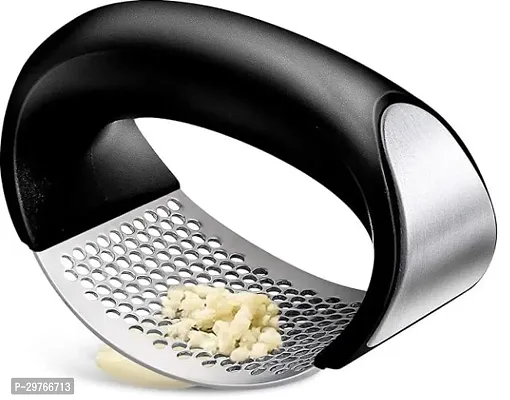 Garlic Press and Peeler Stainless Steel Masher (Pack of 1)-thumb0