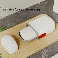 Pack of 2 Amazing Water proof Plastic Travel Soap Box Case Holder-thumb1