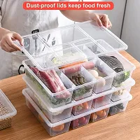 5 Compartment Divided Multipurpose Organizer Box with Lid (Pack of 1)-thumb4