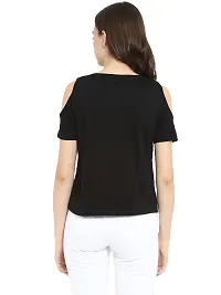 Ap'pulse Women's Solid Regular Fit T-Shirt (AP-WN-RN-SS-COLDSHLDR-428_Black Small)-thumb4