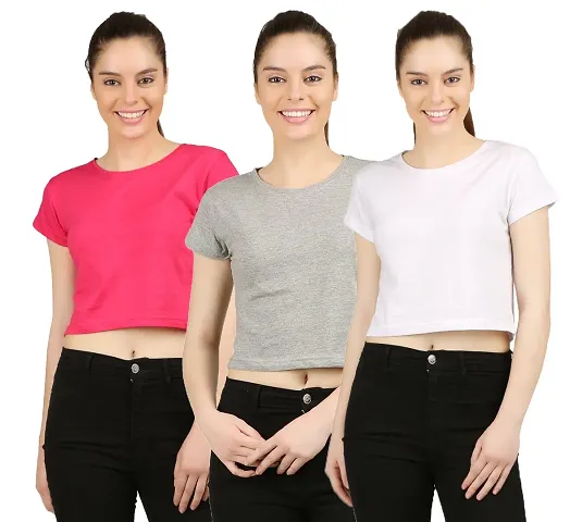 Ap'pulse Women's Croptop 3 Pcs Combo