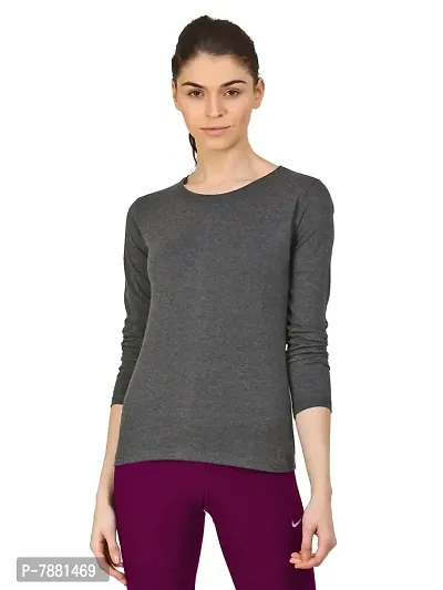 Ap'pulse Women's Long Sleeve Round Neck Tops-thumb0