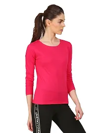 Ap'pulse Women's Solid Slim Fit T-Shirt-thumb1