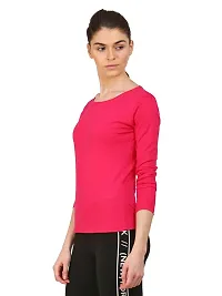 Ap'pulse Women's Solid Slim Fit T-Shirt-thumb2