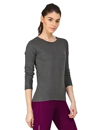 Ap'pulse Women's Long Sleeve Round Neck Tops-thumb1