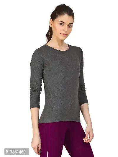 Ap'pulse Women's Long Sleeve Round Neck Tops-thumb2