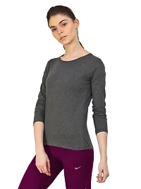 Ap'pulse Women's Long Sleeve Round Neck Tops-thumb2