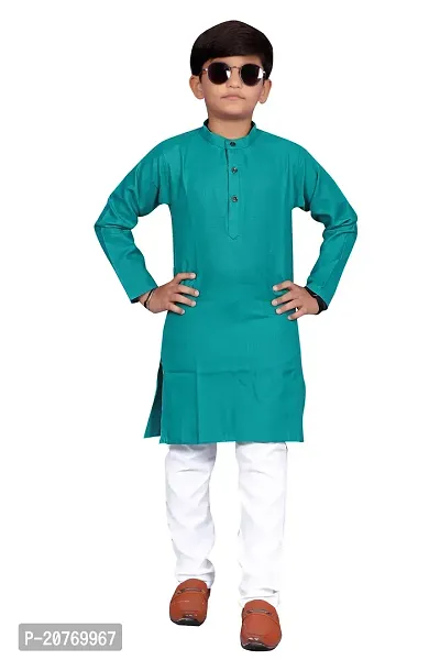 Trendy Boys Art Silk Kurta with Pant Set