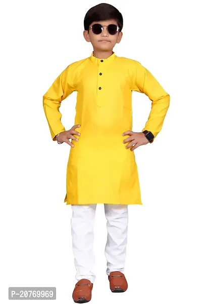 Trendy Boys Art Silk Kurta with Pant Set