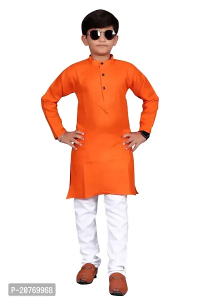 Trendy Boys Art Silk Kurta with Pant Set-thumb0