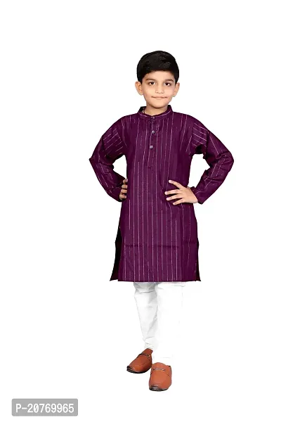 Trendy Boys Art Silk Kurta with Pant Set