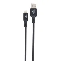 I Phone Data Cable - Nylon Braided Black USB Data Sync And Charging Cable For iPhone, iPad Air, iPad Mini, iPod Nano And iPod Touch-thumb2