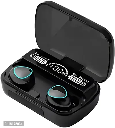 ST India Wireless Earbuds Headset M-10 Earbuds TWS Earphone Touch Control Mirror Digital Display Wireless Bluetooth 5.1 Headphones with Microphone-thumb0