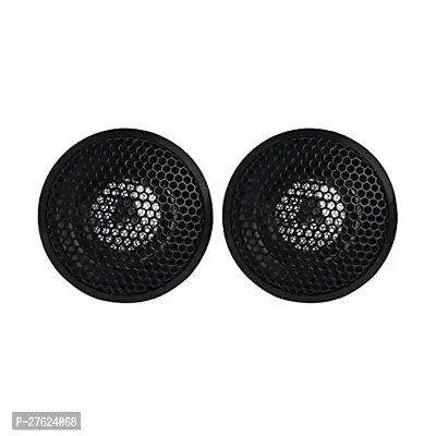 PACK OF  2 PCS ST -PUTE TITANIUM High Efficiency Dome Car Tweeter for Coaxial Car Speaker 300 W MAX (Pair) Black-thumb0