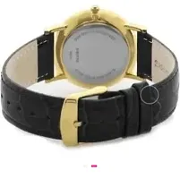 Stylish Leather Round Shape Dial Black Analogue Watch For Men With Day And Date Display-thumb1