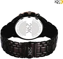 Stylish Steel Round Shape Dial Black Dial Next Generation Partywear Analog Watch For - Men-thumb3