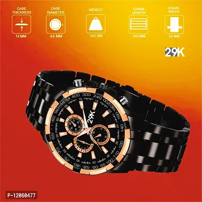 Stylish Black Apple Shape And Smart Digital Led Watch Combo For Boys And Girls-thumb3
