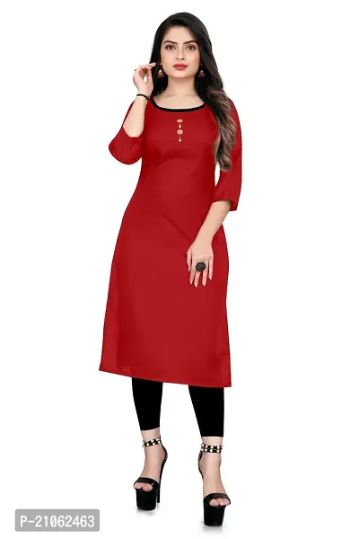 A-Line   Cotton Blend Kurta For Women