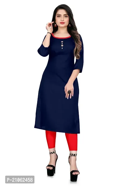 A-Line   Cotton Blend Kurta For Women-thumb0