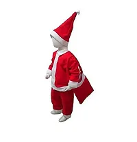 FI Santa Clause Costume with Cap Complete Set Christmas Dress (2 Set)-thumb1