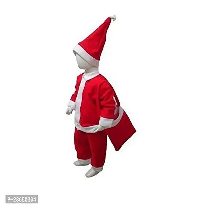 FI Santa Clause Costume with Cap Complete Set Christmas Dress (3 Set)-thumb3