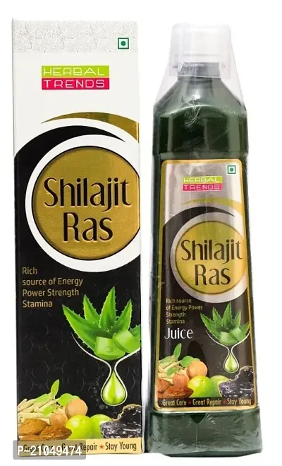 Herbal Trends Shilajit Ras Natural Mineral Superfood Power of 9 Rejuvenating Herbs Pure  Natural Ras 750ml