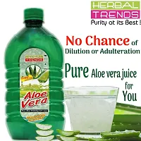 Herbal Trends Pure Aloe Vera Drinking Gel Juice with Pulp 1 Liter  30Days Fresh Guaranteed Direct from Manufacturer-thumb2