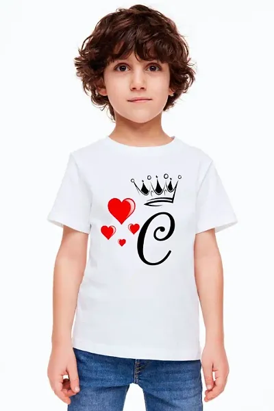 BQF-WHITE RINTED KIDS T-SHIRT