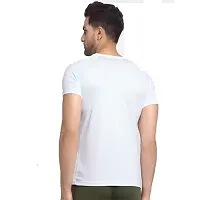 WHITE PRINTED MENS T-SHIRT-thumb1