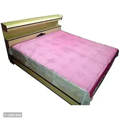 Comfortable Pink Flannel Queen Bedsheet Protector For Bed-thumb0