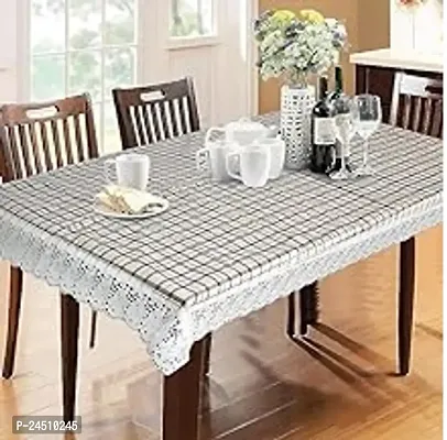 Classic PVC Plastic Waterproof Checkered Printed 8 Seaterdining Table