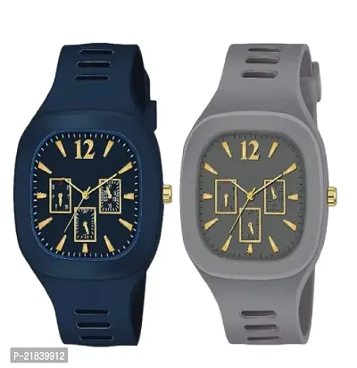 Attractive stylish trendy Mens Watches PACK OF 2-thumb0