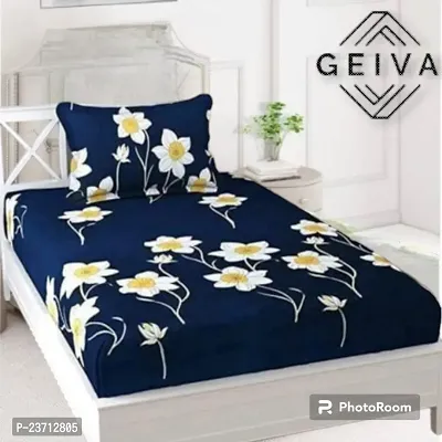 Classic Microfiber Printed Single Bedsheets with Pillow Cover